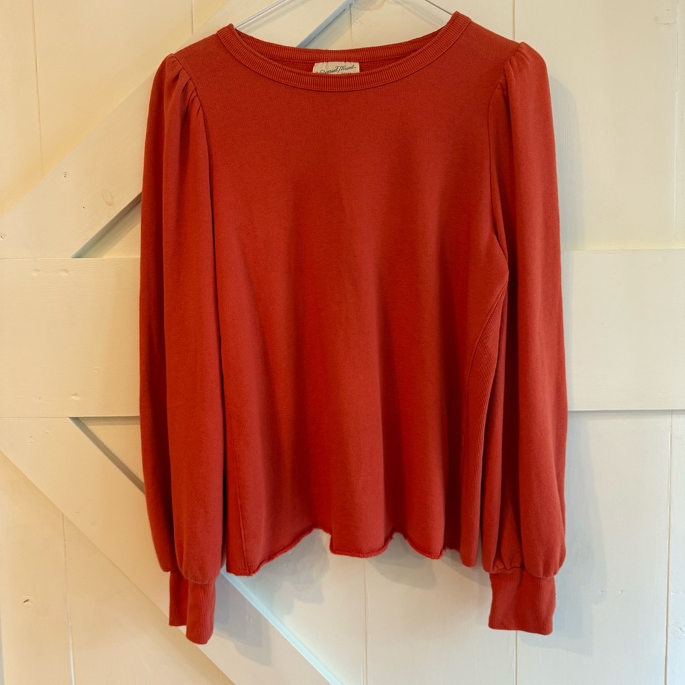 Universal Thread‎ Women's Orange Long Sleeve Pullover Sweater Sweatshirt XS